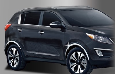 Zubehör für Kia Sportage 2010-2015 Chrom Blenden Seitentüren Innenraum Ablagen Zubehör für Kia Sportage 2010-2015 Chrom Blenden Seitentüren Innenraum Ablagen