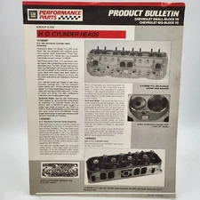Chevrolet GM Performance Parts Product Bulletin HO Cylinder Heads V8