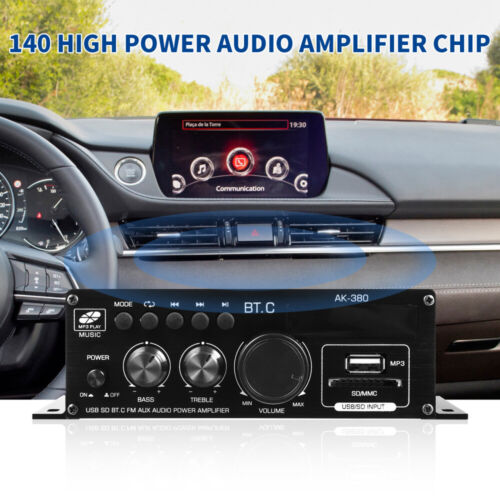 12V 800W HiFi Bluetooth Power Amplifier Mini Stereo Audio FM Car Home AMP Remote - Picture 5 of 12