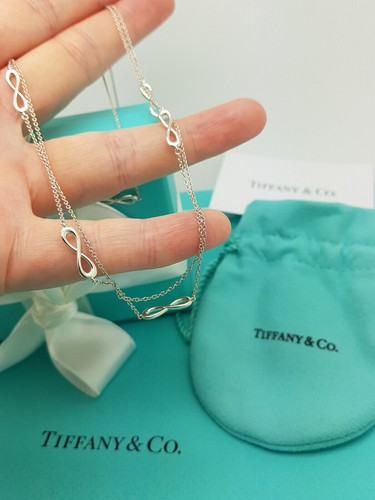 Tiffany & Co. Infinity Link Links 30 Inches LONG Sterling Silver Necklace - Picture 5 of 14
