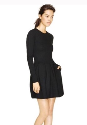 aritzia black pleated dress Aritzia babaton black pleated dress, size xs (loose fit) (was $58)