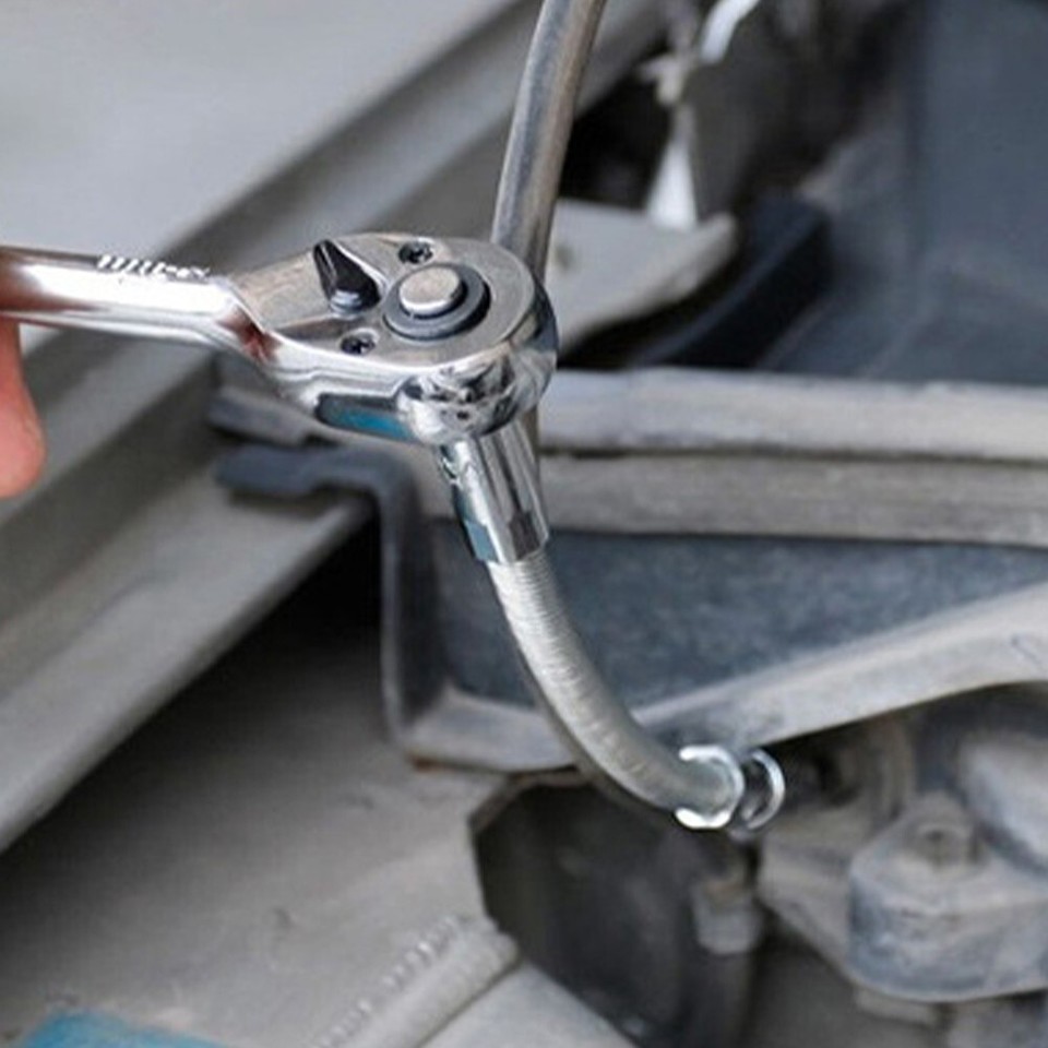 Socket Extension Flexible 90degree Bend Combination Wrench For
