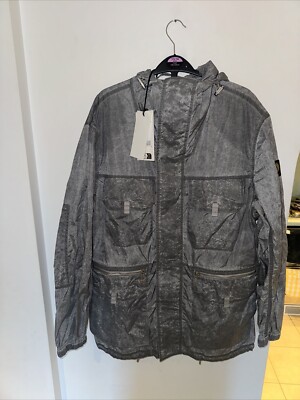 Belstaff Strider Funnel-Neck Shell Hooded Parka Jacke Gr. 52/XL Herren