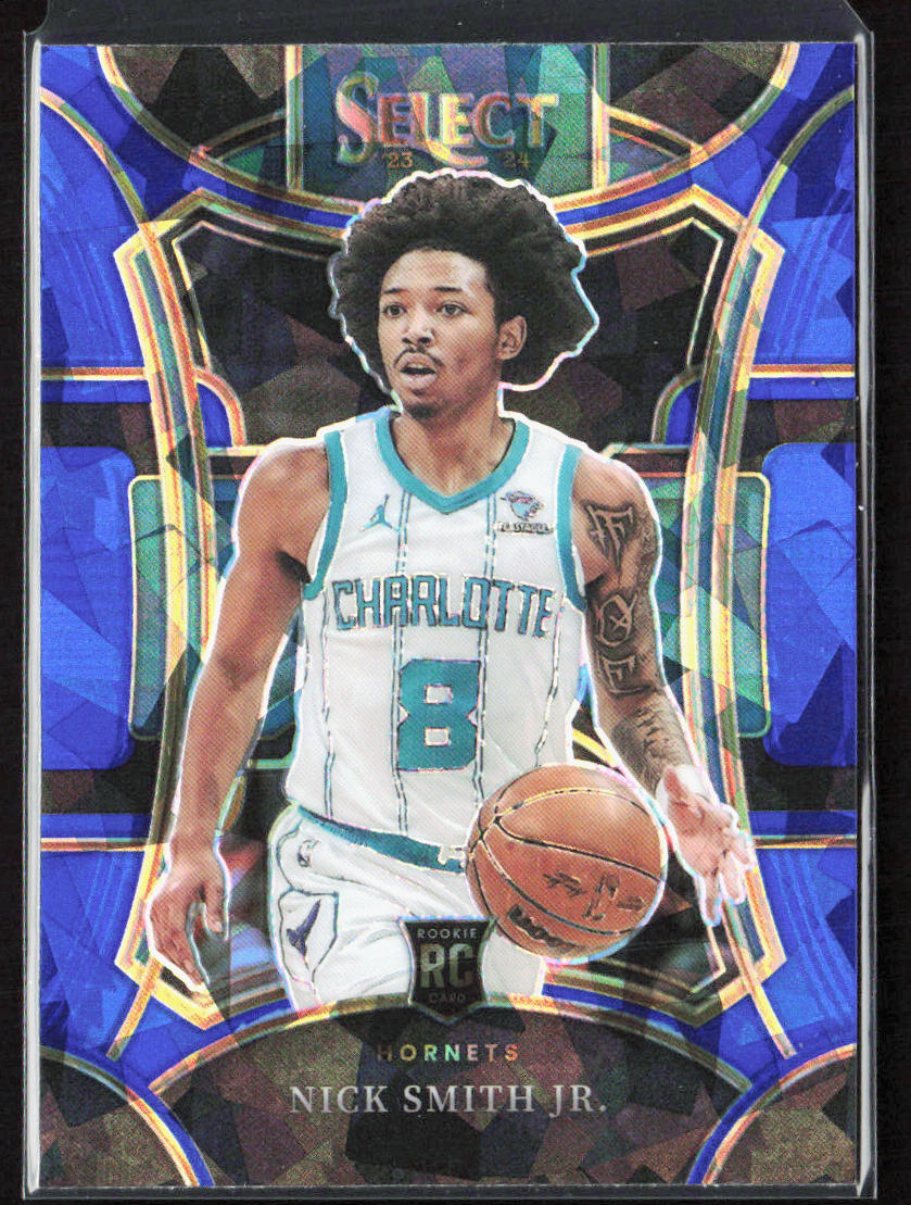 2023-24 Panini Select Nick Smith Jr. Mezzanine Blue Ice Prizm Rookie #310