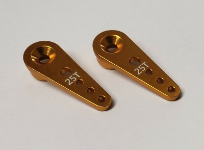 2 PCS. CNC 25T ALUMINUM SERVO ARM TWO PIECES  - U.S. SELLER