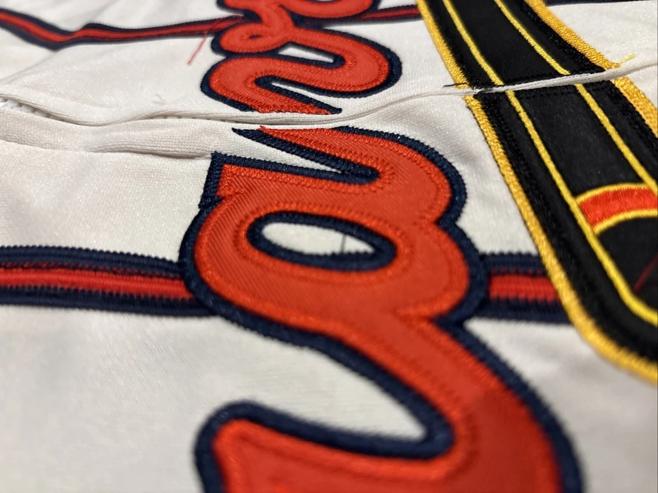 Camiseta para hombre Hank Aaron Milwaukee Braves XL NUEVA CON ETIQUETAS 1957 Home Cream con cremallera Atlanta Foto 3 de 4