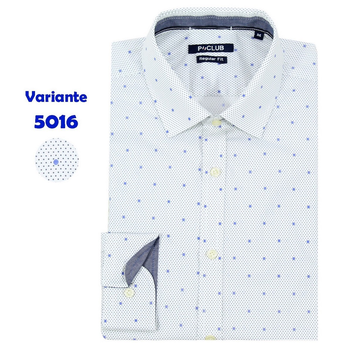 COOFANDY Camicia da uomo a maniche lunghe slim fit camicia formale camicia business camicia con tasca sul petto, Grigio blu, L