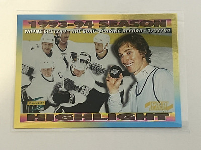 Wayne Gretzky 1994-95 Score Season Highlights Gold Line Parallel #241 (NM)