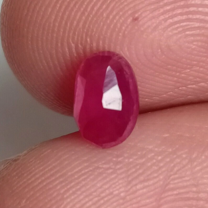1.34 Carat Natural Red Ruby Oval Cut Loose Gemstone African Mines - Image 4 of 4