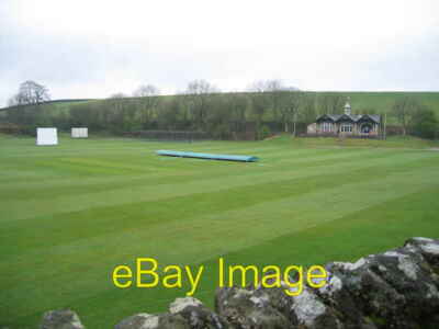 Photo 6x4 Giggleswick School cricket ground Settle Looking down on Giggle c2008