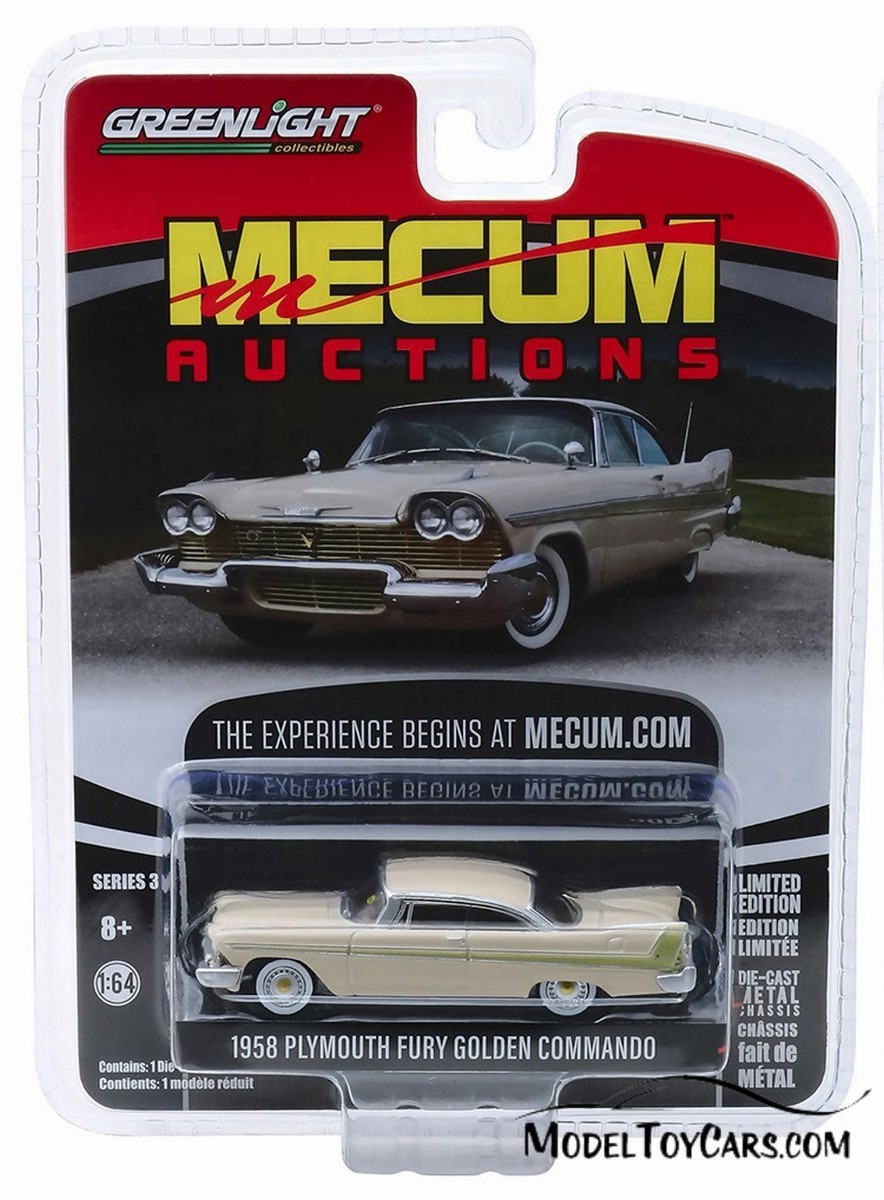 1958 PLYMOUTH FURY GOLDEN COMMANDO GREENLIGHT 37170B/48 1/64