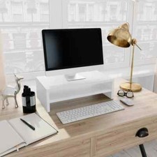 Image of Monitor Stand White 42x24x13 cm Engineered Wood vidaXL
