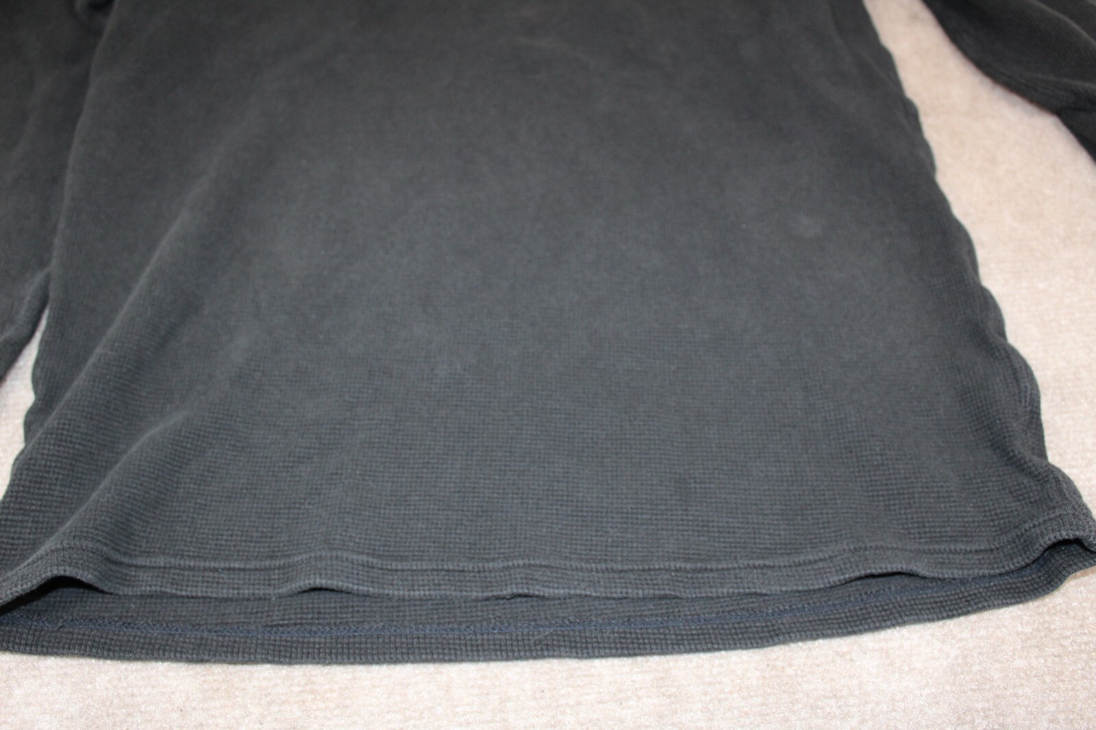 Polo Ralph Lauren manica lunga girocollo camicia nera taglia media rosso pony