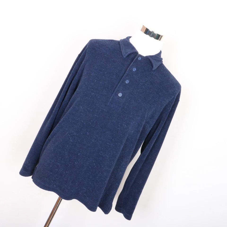 Suéter de manga larga para hombre St. Michael Marks & Spencer M azul Foto 2 de 4