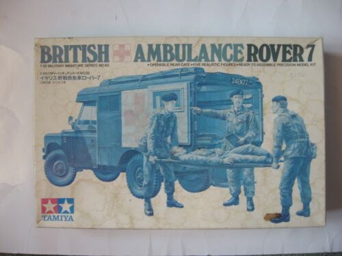 TAMIYA 1/35 BRITISH AMBULANCE ROVER 7--COMPLETE-OPENED BOX---$13.99 SHIP