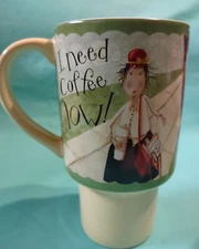 Coffe Mug.  Cute ceramic mug.  Says “I Want Coffee Now”.  Great gift or home use