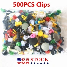 500X Fasteners Car Moulding of Rivet Body Set Trim Pin Clips Screw Push Plastic