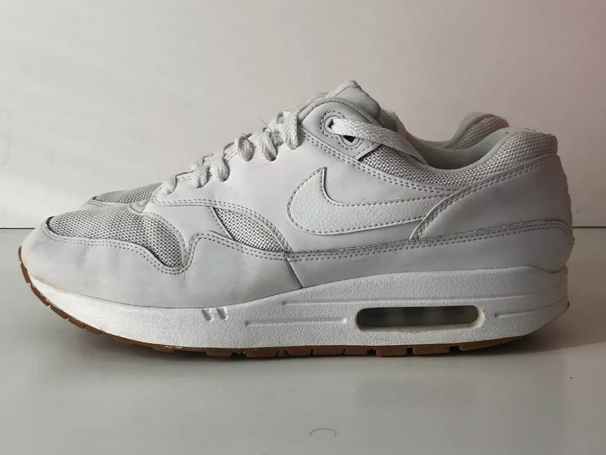 briefpapier Accor Zo veel Nike Air Max 1 White Gum Sole AH8145-109 Size 10 | eBay