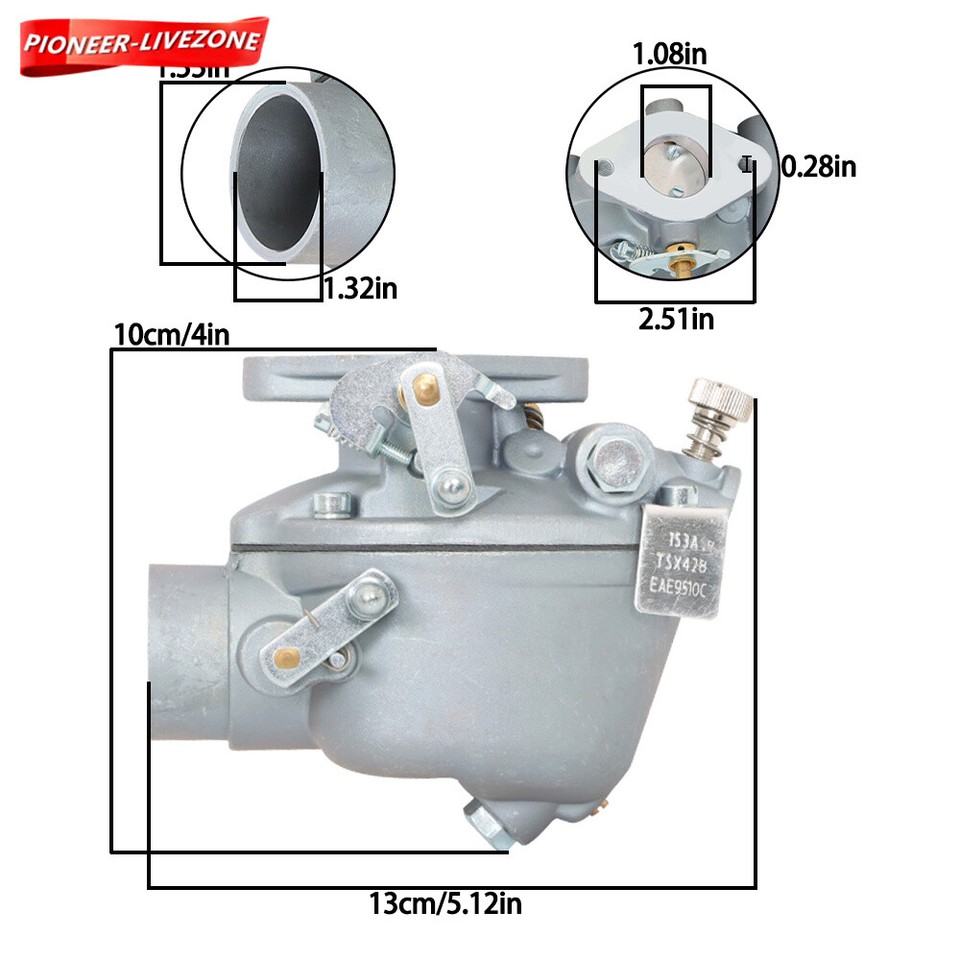 RANSOTO Carburetor Compatible with EAE9510C Ford Jubilee NAA NAB 600 800 850 Tractor TSX428 Marvel Schebler - Carburetor With Gaskets : Buy Online at Best Price in KSA - Souq is now