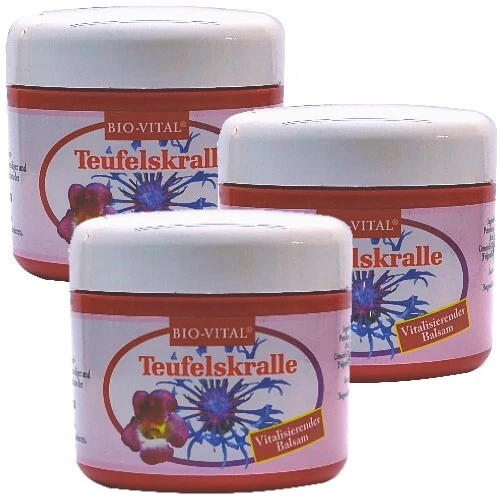 Bio-Vital Teufelskralle Balsam lockert, vitalisiert Muskeln 125ml 3x