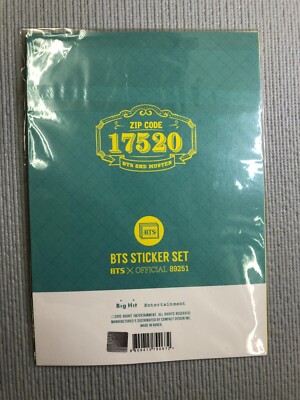 BTS ZIP CODE 17520 2nd Muster Sticker Set | eBay