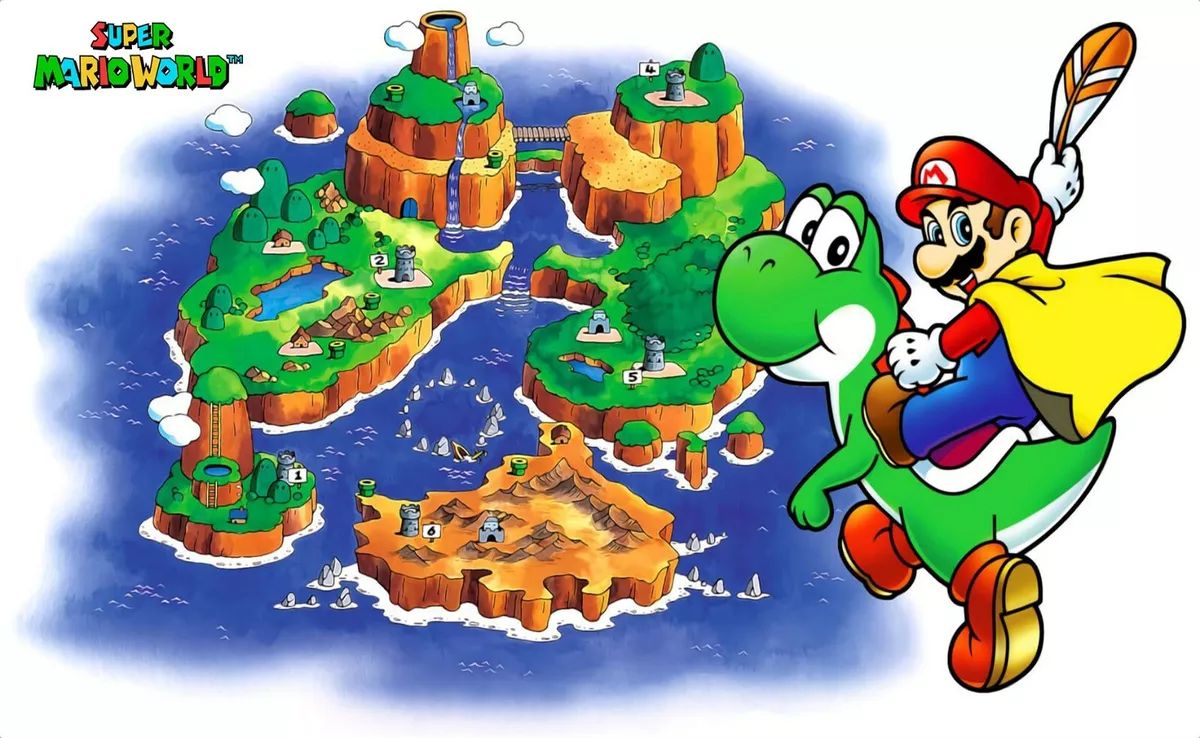 Super Mario World world map : r/gaming