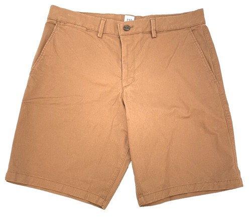 Bonobos Shorts Mens 2XL Blue Organic Cotton Chino 7 Inseam Elastic