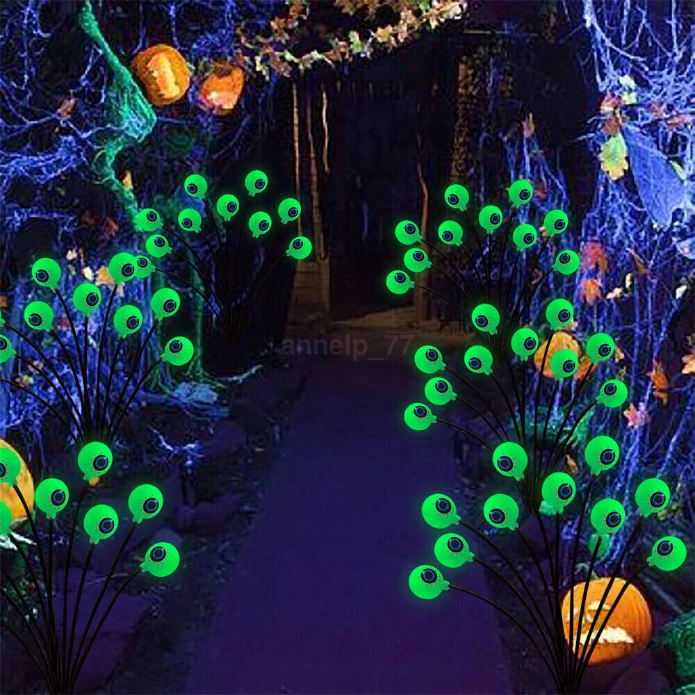 Halloween Solar Eyeball Lights Outdoor Garden Halloween Decorative Scary Lights