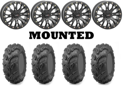 Kit 4 Maxxis Zilla 28x9-14/28x11-14 on System 3 SB-4 Beadlock Matte Black CAN