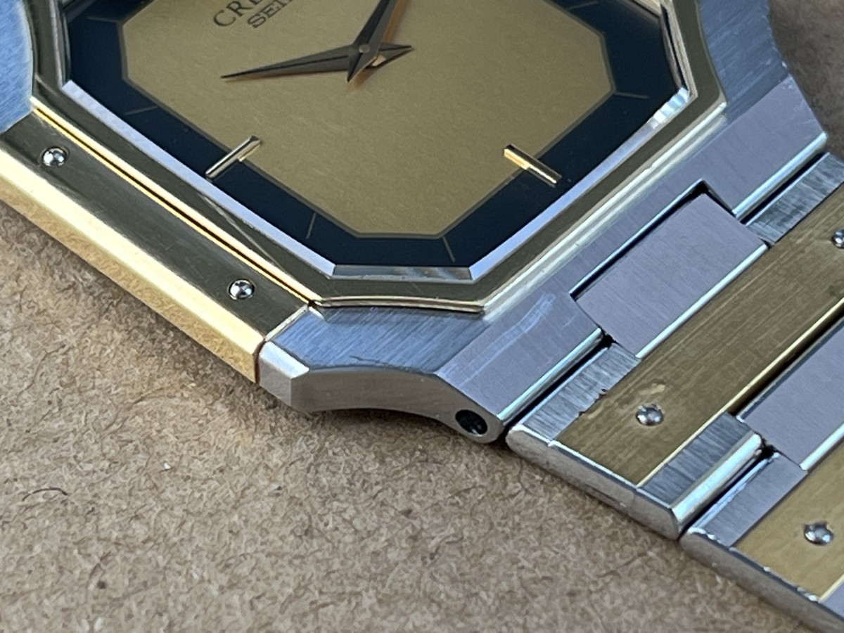 SEIKO Credorクォーツ 9300-5320 時計 Credor Seiko 9300-5320 Men's 18K Gold & SS Luxury Quartz