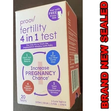 Proov Fertility 4 in 1 Test - 1 Cycle Test Kit (20 tests) NEW PACK