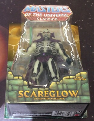 MOTUC MOTU SCAREGLOW MASTERS OF UNIVERSE CLASSICS HE-MAN Sealed MOC | eBay