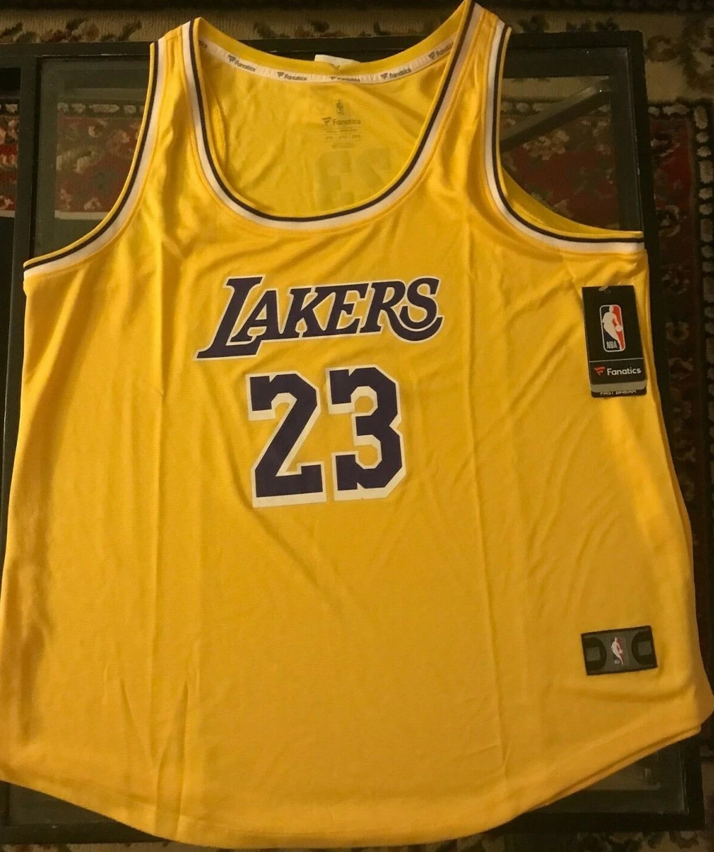 FANATICS PRO-LINE LOS ANGELES LAKERS #23 LEBRON JAMES FASTBREAK JERSEY WOMEN  2XL