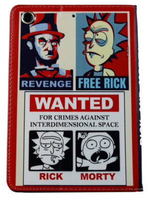 Für iPad Mini 1 2 3 4 5 Rick and Morty Cartoon Kinder Neu Hülle Cover