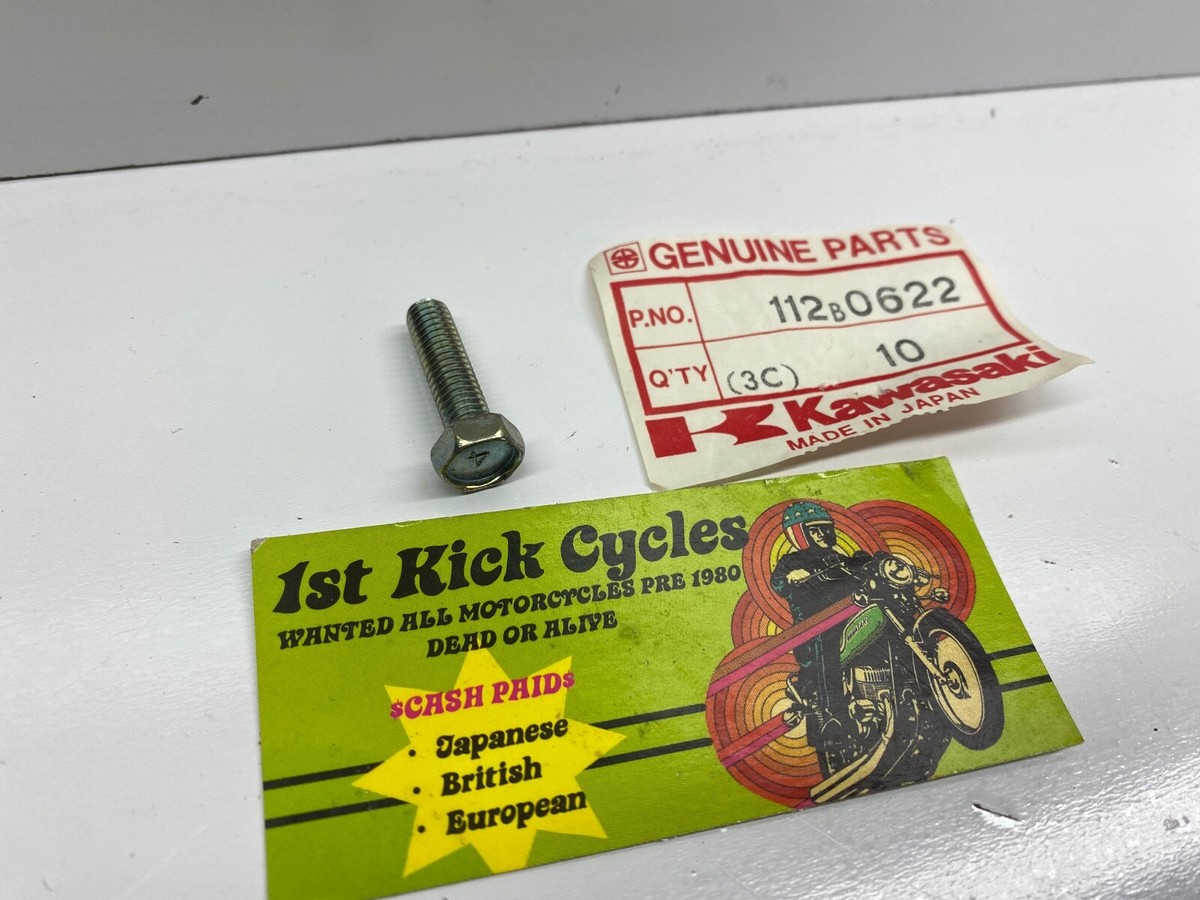 NOS Kawasaki Number 7 Bolt 22mm long Z1 H1 H2 G1 G2 W1 KH 112B0622