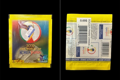 Panini 2002 FIFA WC Korea/Japan Bustina Packet Tüte EPICERIE GROCERY edition