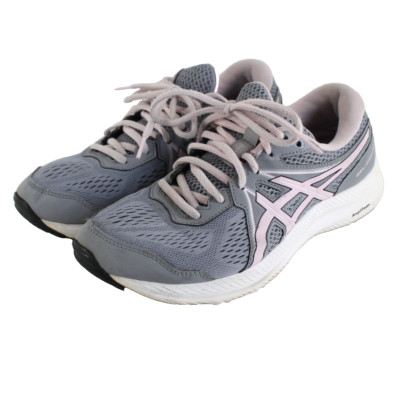 Asics Gel Contend 7 Athletic Shoes Womens Size 8 Gray Pink Running 1012A910