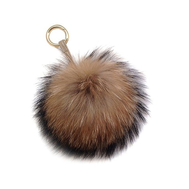 fur purse charm