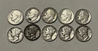 Junk Silver $1 Face Value 90% Silver Mercury & Roosevelt Dimes - Lot N