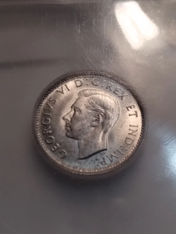 Canada 1937 Silver 10 Cents ICG MS-64 - Image 2 of 4