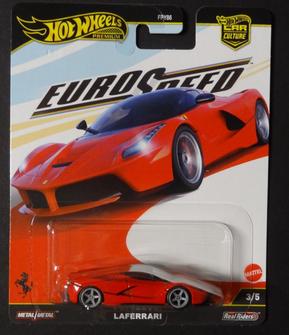 HOT WHEELS PREMIUM - CAR CULTURE EURO SPEED - FERRARI LAFERRARI | eBay
