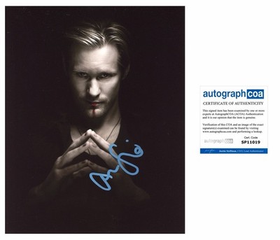 Alexander Skarsgard ''True Blood'' AUTOGRAMM Eric Northman signed 10x8 Foto ACOA