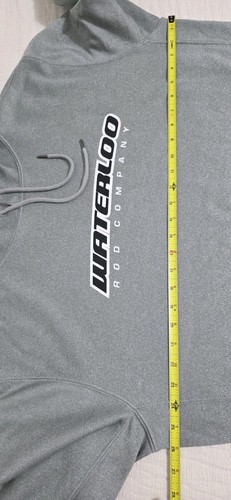 Waterloo Rod Company USA Gray Hoodie Pullover Fishing Outdoor Mens Sz XL - Picture 5 of 5
