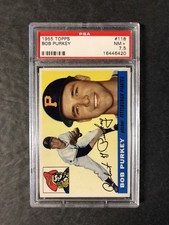 1955 Topps Bob Purkey 118 PSA 7.5;  CENTERED, Sharp Corners & Focus, Low Pop!!