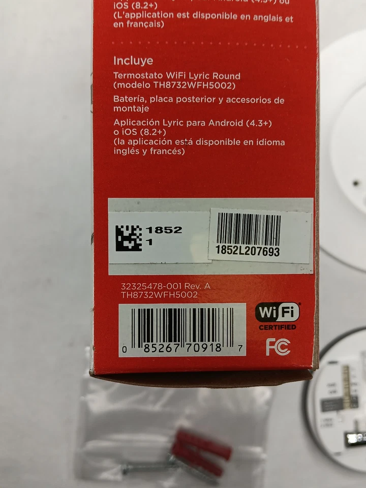 Termostato programable inteligente Honeywell TH8732WFH5002 Foto 3 de 4