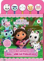 Gabby's Dollhouse: Mein Fantastischer Mal- Und RäTselspaß Block Mit 5 Stiften...