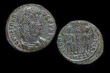CONSTANTIUS II, AD 324- 361, AE FOLLIS, (a1587)