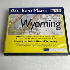 All Topo Maps: Wyoming 7 cd Set
