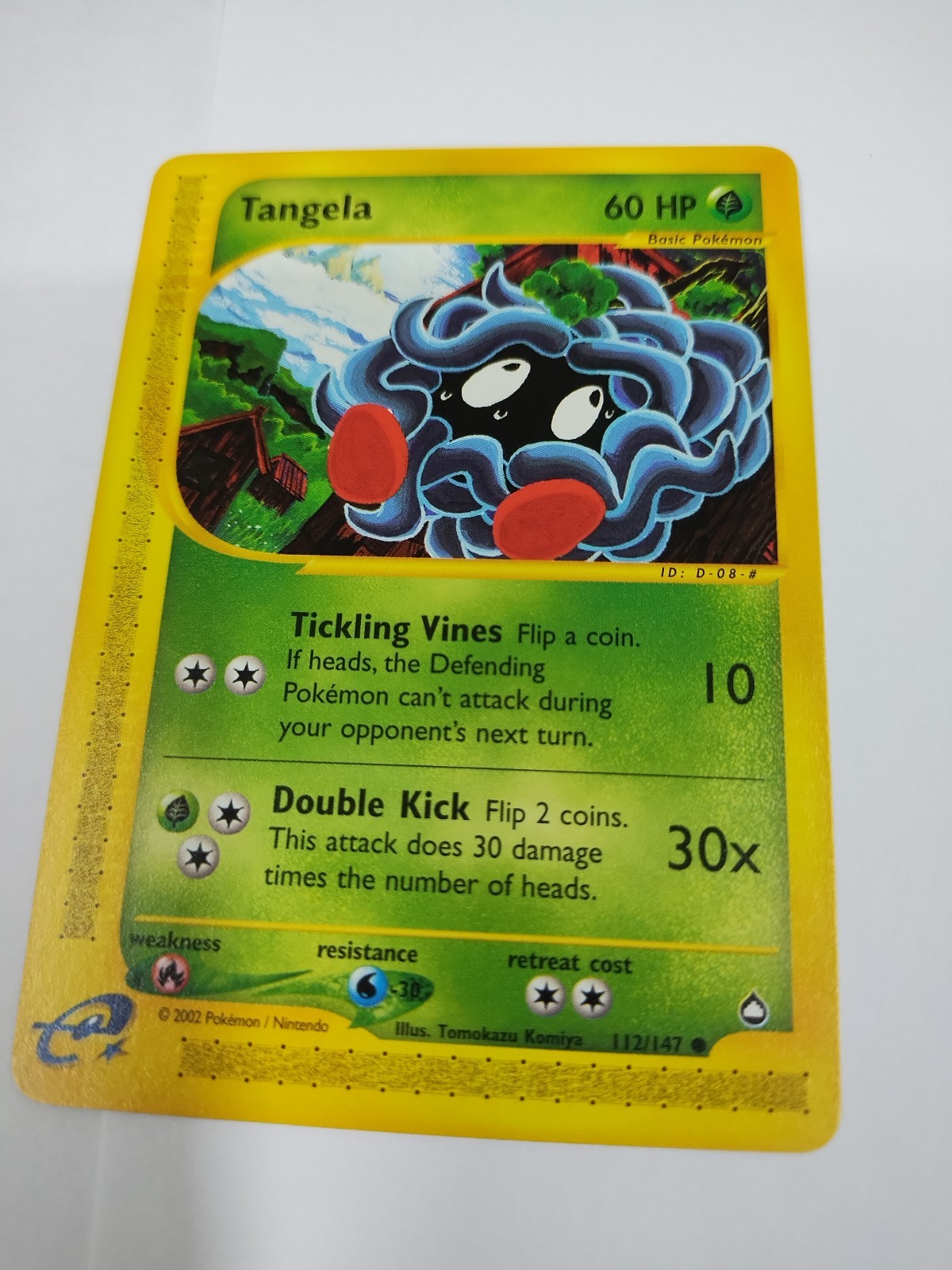 MINT Tangela 112/147 Aquapolis Pokemon Card Vintage WOTC Era