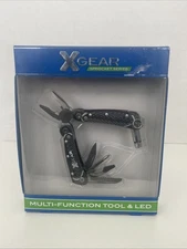 X-Gear 8 Tool Men's Multi-Function Tool w/Led Light (Silver)